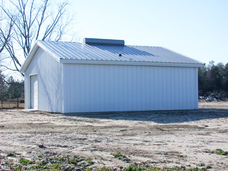 East side of building
