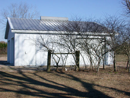 West side of building